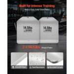 Curved Weight Vest Plates, 14.5 LB Pairs, Premium Steel Tactical Weighted Plates For Vest, Ergonomic Design, For Strength Endurance Training, Running, Jogging, Fitness, Heavy Workouts - Image 4