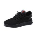 Elevated Mesh Platform Sneakers – Premium Chunky White & Black Vulcanized Casual Shoes for Women - Image 5