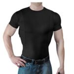 Unisex Concealed Holster High Bounce Round Neck T-shirt Short Sleeved - Image 2
