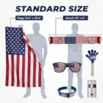 2026 World Cup American Fan Kit – Premium 6-Piece Soccer Cheer Accessories Set & Patriotic United States Match Day Celebration Bundle - Image 2