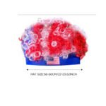 Red White Blue Fan Wig For World Cup,USA World Cup Headband Wig - Ideal For Soccer Enthusiasts, Wig Accessory For Celebrations - Image 3