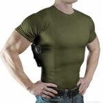 Unisex Concealed Holster High Bounce Round Neck T-shirt Short Sleeved