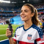 3 IN 1 Portable Handheld Turbo Fan, 5 Gear Wind,2500mAh Battery,World Cup USA Soccer Fan Portable Fan For Stadium Games