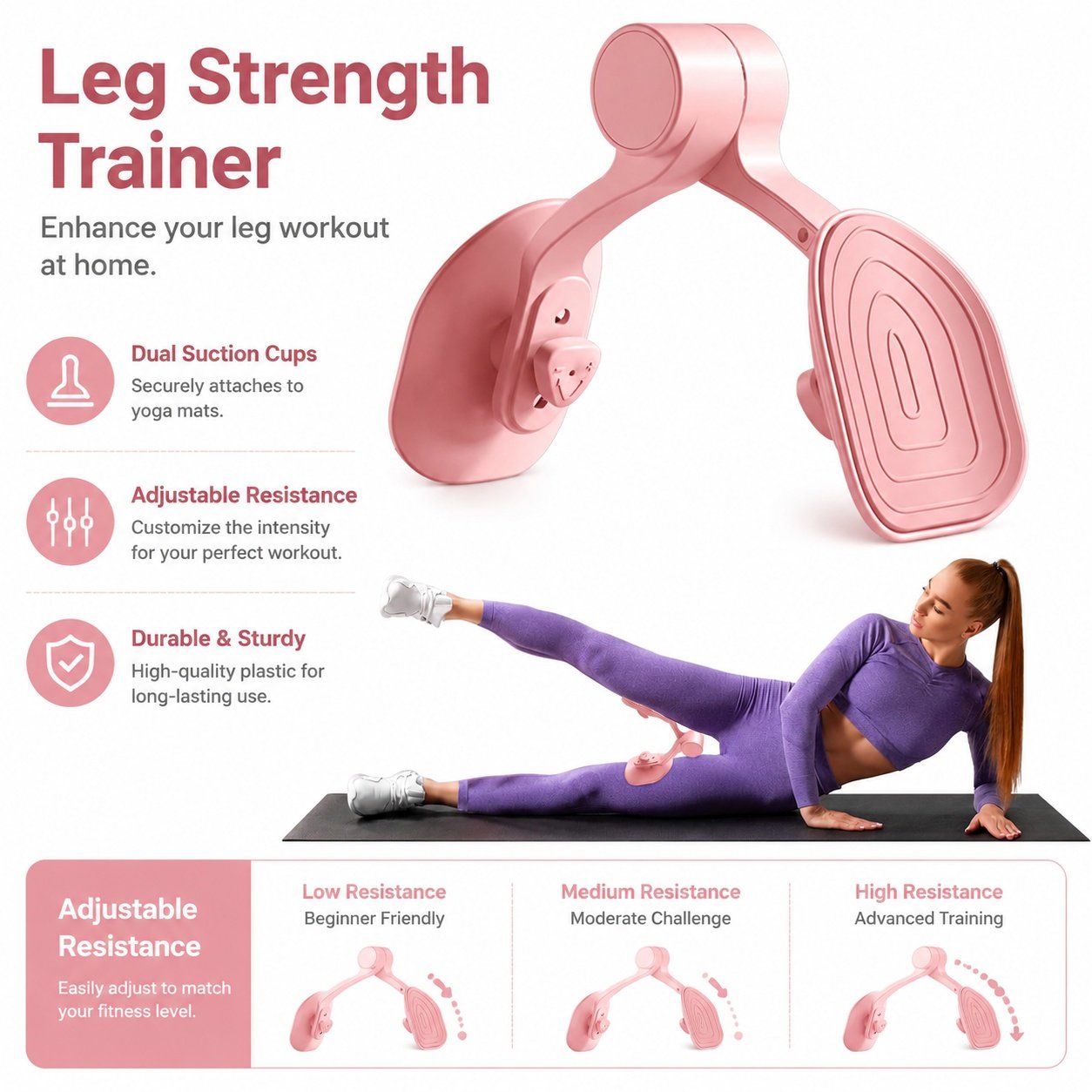 Inner Thigh Toner & Leg Exerciser 2 Inner Thigh Toner & Leg Exerciser - Image 2