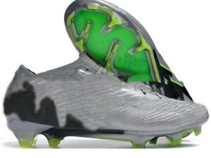 Men's Built-in Full Air Cushion Waterproof Knitted FG Studs Soccer Shoes