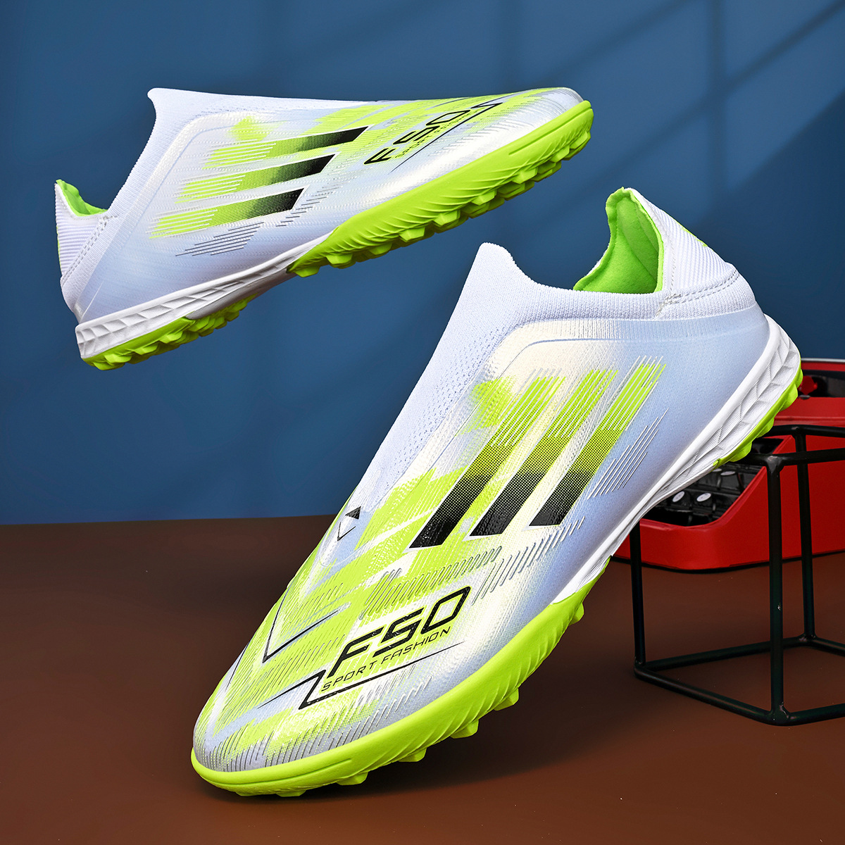 Low-Cut Long-Stud Outdoor Soccer Cleats – Sizes 30–46