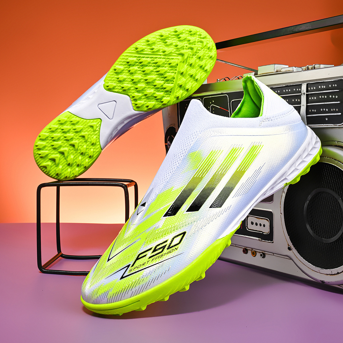 Low-Cut Long-Stud Outdoor Soccer Cleats – Sizes 30–46