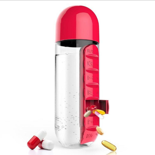 2-in-1 Water Bottle with a Built-in Pill Organizer 8 2-in-1 Water Bottle with a Built-in Pill Organizer - Image 8
