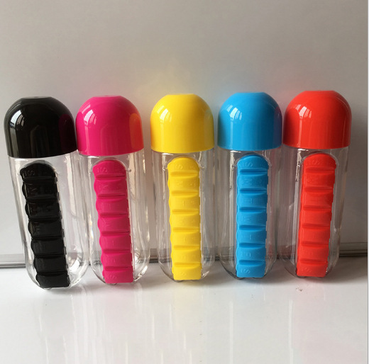 2-in-1 Water Bottle with a Built-in Pill Organizer 5 2-in-1 Water Bottle with a Built-in Pill Organizer - Image 5