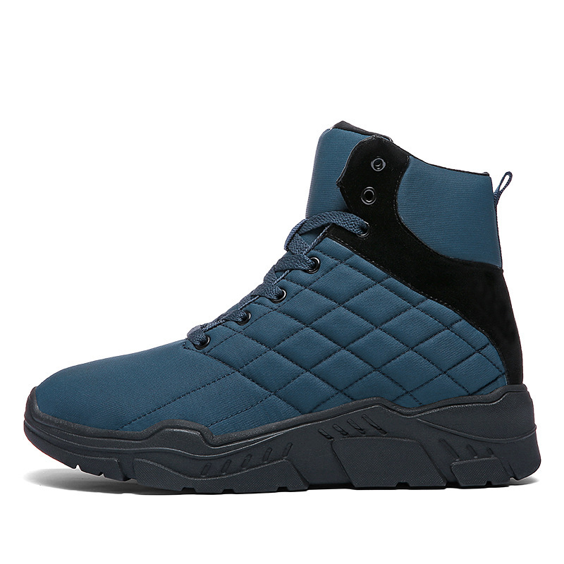 Snow Boots High Top Plus Velvet Shoes Waterproof Wear Resistant Hiking Shoes 4 Snow Boots High Top Plus Velvet Shoes Waterproof Wear Resistant Hiking Shoes - Image 4