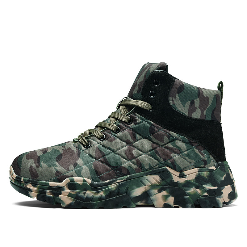 Snow Boots High Top Plus Velvet Shoes Waterproof Wear Resistant Hiking Shoes 5 Snow Boots High Top Plus Velvet Shoes Waterproof Wear Resistant Hiking Shoes - Image 5