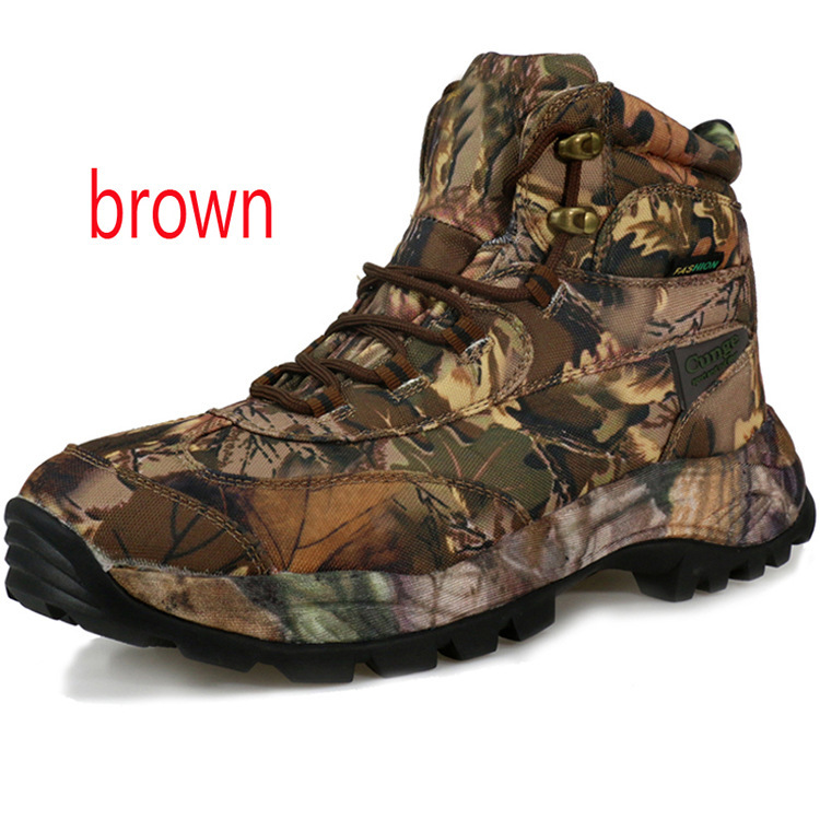 Men's high top waterproof hiking shoes plus size 2 Men's high top waterproof hiking shoes plus size - Image 2