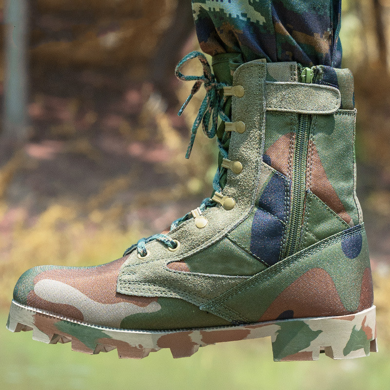 Spring High-top Breathable Zipper Army Fan Combat Boots Outdoor Combat 1 Spring High-top Breathable Zipper Army Fan Combat Boots Outdoor Combat