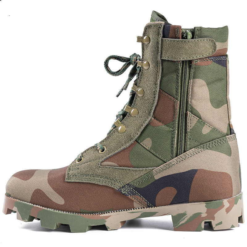 Spring High-top Breathable Zipper Army Fan Combat Boots Outdoor Combat 4 Spring High-top Breathable Zipper Army Fan Combat Boots Outdoor Combat - Image 4