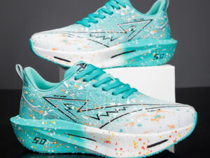 Iridescent Running Shoes Fashionable Mesh Sneakers For Jogging And Sports