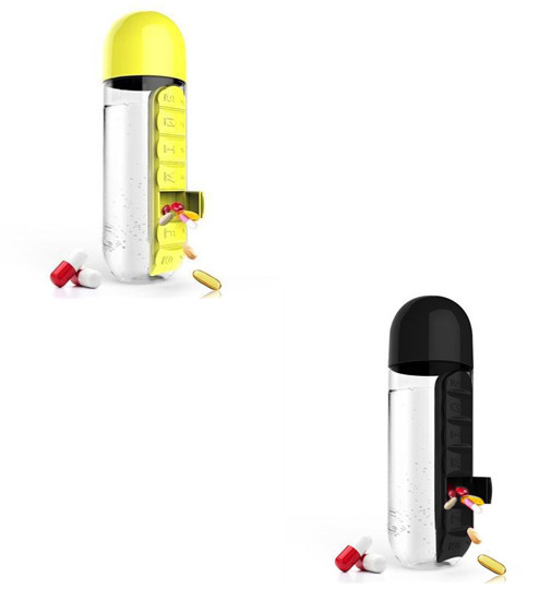 2-in-1 Water Bottle with a Built-in Pill Organizer 4 2-in-1 Water Bottle with a Built-in Pill Organizer - Image 4