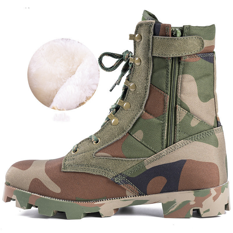 Spring High-top Breathable Zipper Army Fan Combat Boots Outdoor Combat 2 Spring High-top Breathable Zipper Army Fan Combat Boots Outdoor Combat - Image 2