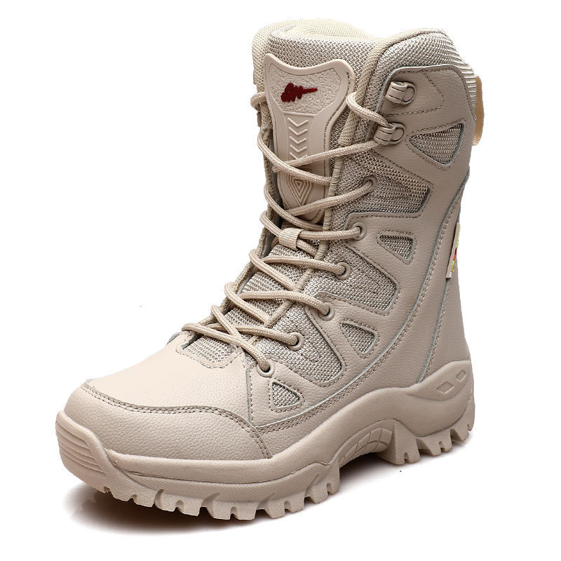 Hi-top Hiking Shoes Men's Breathable Rugged Terrain Boots 6 Hi-top Hiking Shoes Men's Breathable Rugged Terrain Boots - Image 6