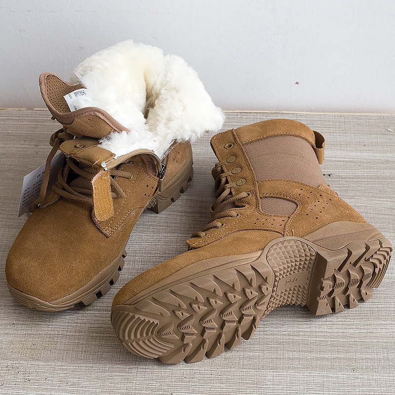 Brown Outdoor Snow Boots Cold Weather Boots