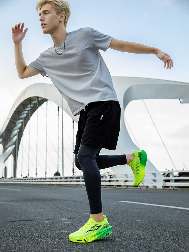 Breathable running shoes detail