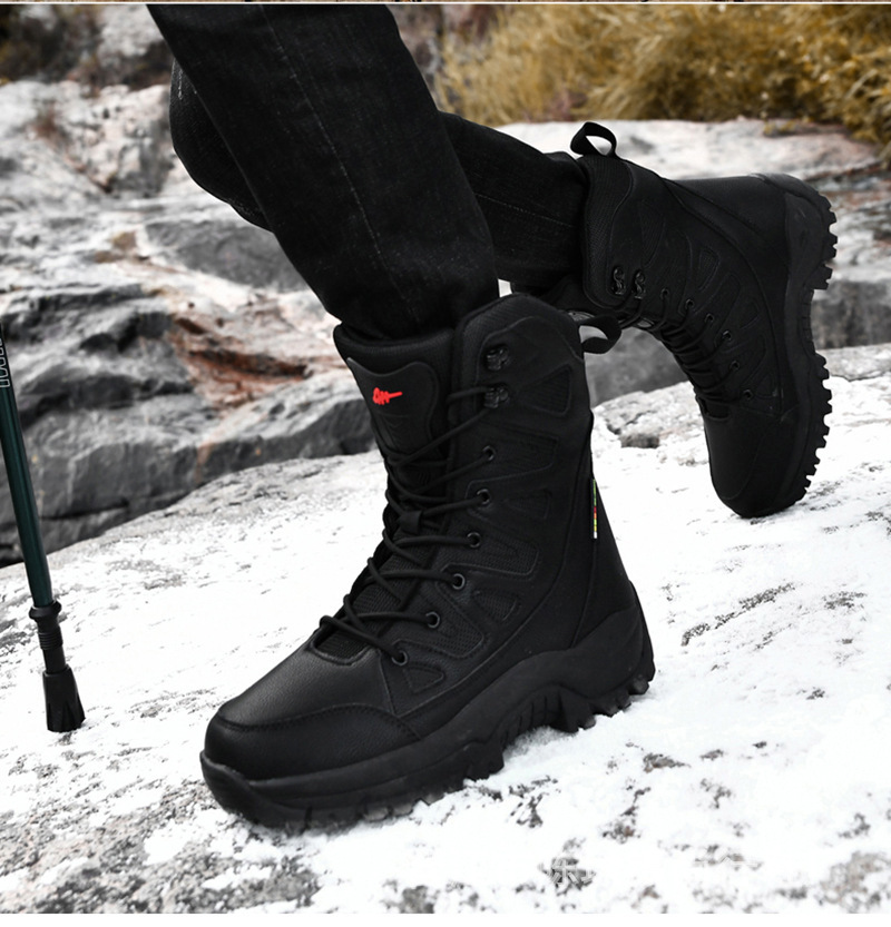 Hi-top Hiking Shoes Men's Breathable Rugged Terrain Boots 25 Rugged terrain hiking shoes outsole