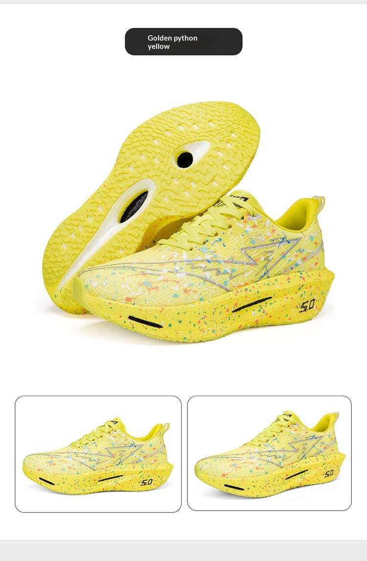 Iridescent running shoes full view