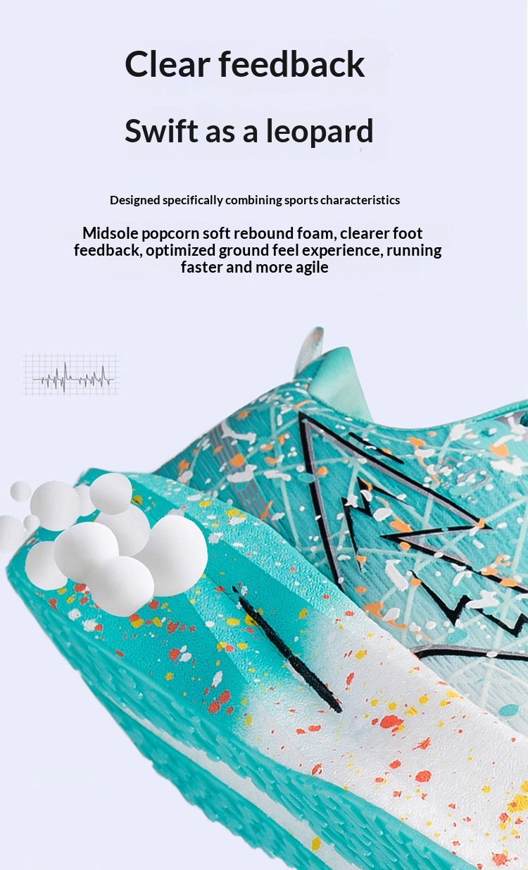 Lightweight iridescent running shoes
