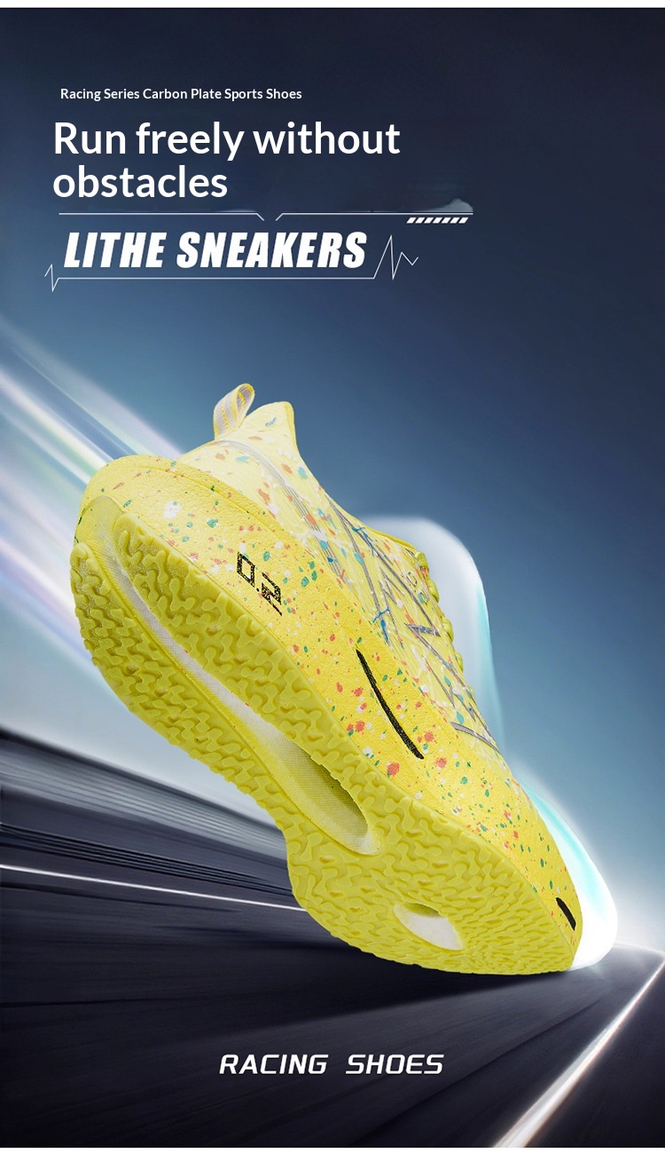 Iridescent running shoes color detail