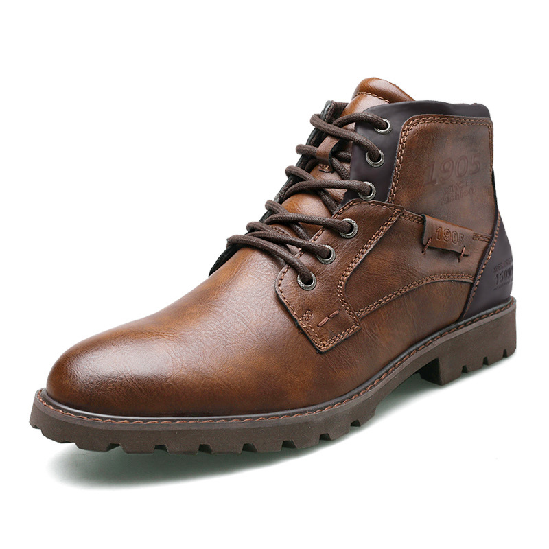Martin Boots Men's Boots Plus Size Zipper Ankle Boots