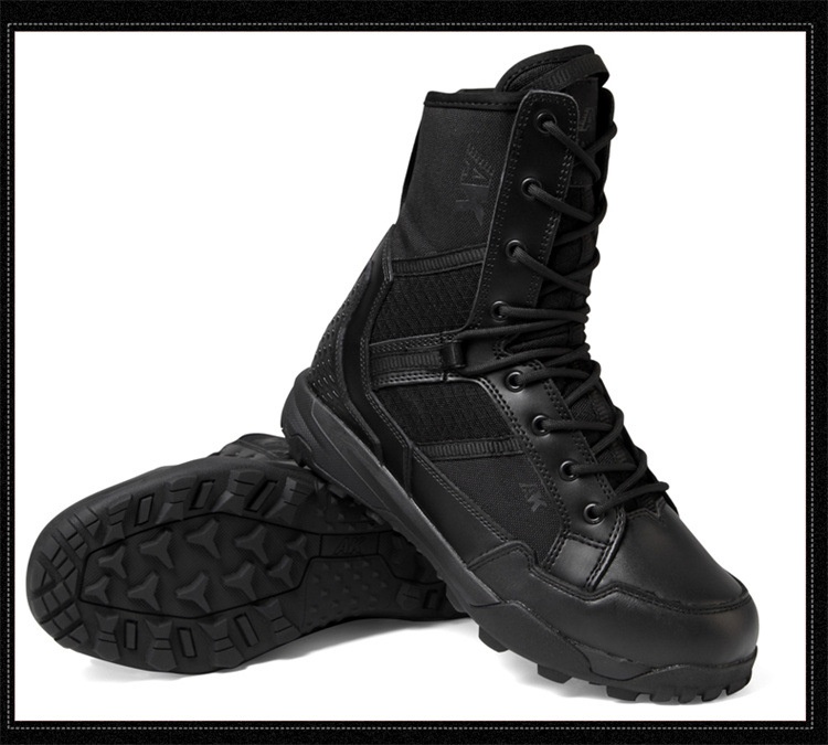 Men's Outdoor Waterproof Hiking & Combat Boots 25 Men’s waterproof hiking boots front view