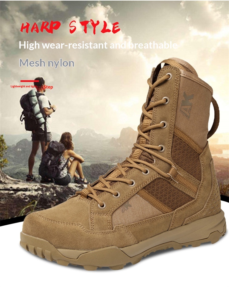Men's Outdoor Waterproof Hiking & Combat Boots 42 Men’s rugged hiking boots