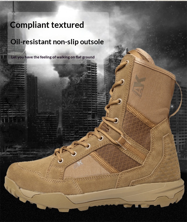 Men's Outdoor Waterproof Hiking & Combat Boots 28 Men’s outdoor hiking boots rugged sole