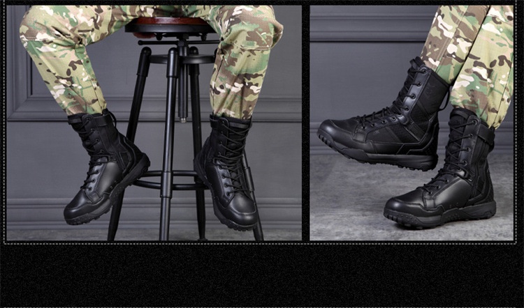 Men's Outdoor Waterproof Hiking & Combat Boots 31 Waterproof hiking boots side profile