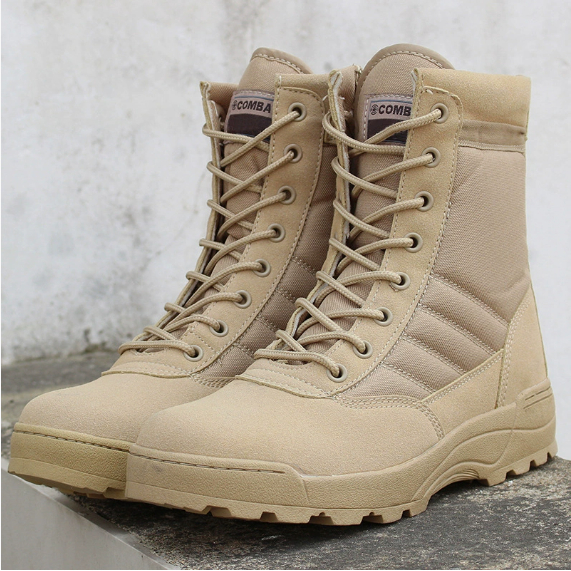 Rugged hiking boots tread detail