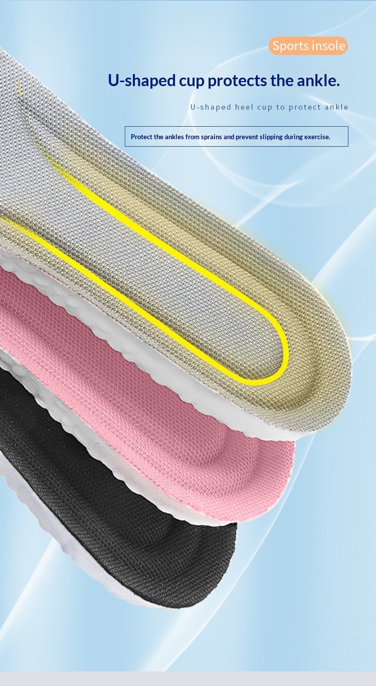 Running shoe insoles complete view