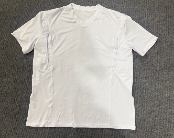 Men's Short-sleeve Concealed-carry Holster High Elastic V Neck Tactical Shirt 34 Men's Short-sleeve Concealed-carry Holster High Elastic V Neck Tactical Shirt - detail 4