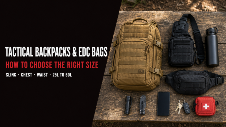 Tactical Backpacks & EDC Bags: How to Choose the Right Size and Style