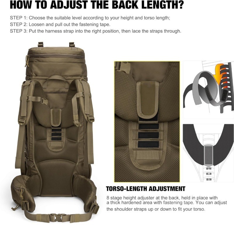 High-Capacity Tactical Mountaineering Backpack (36Lā55L) ā Heavy-Duty Outdoor Travel Rucksack 32 High-Capacity Tactical Mountaineering Backpack (36Lā55L) ā Heavy-Duty Outdoor Travel Rucksack - detail 8